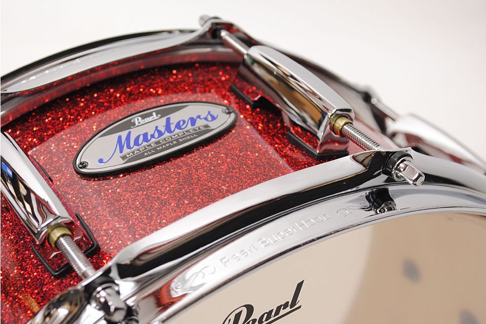 Pearl werbel Masters Maple Complete 14'x 5.5' Inferno Red