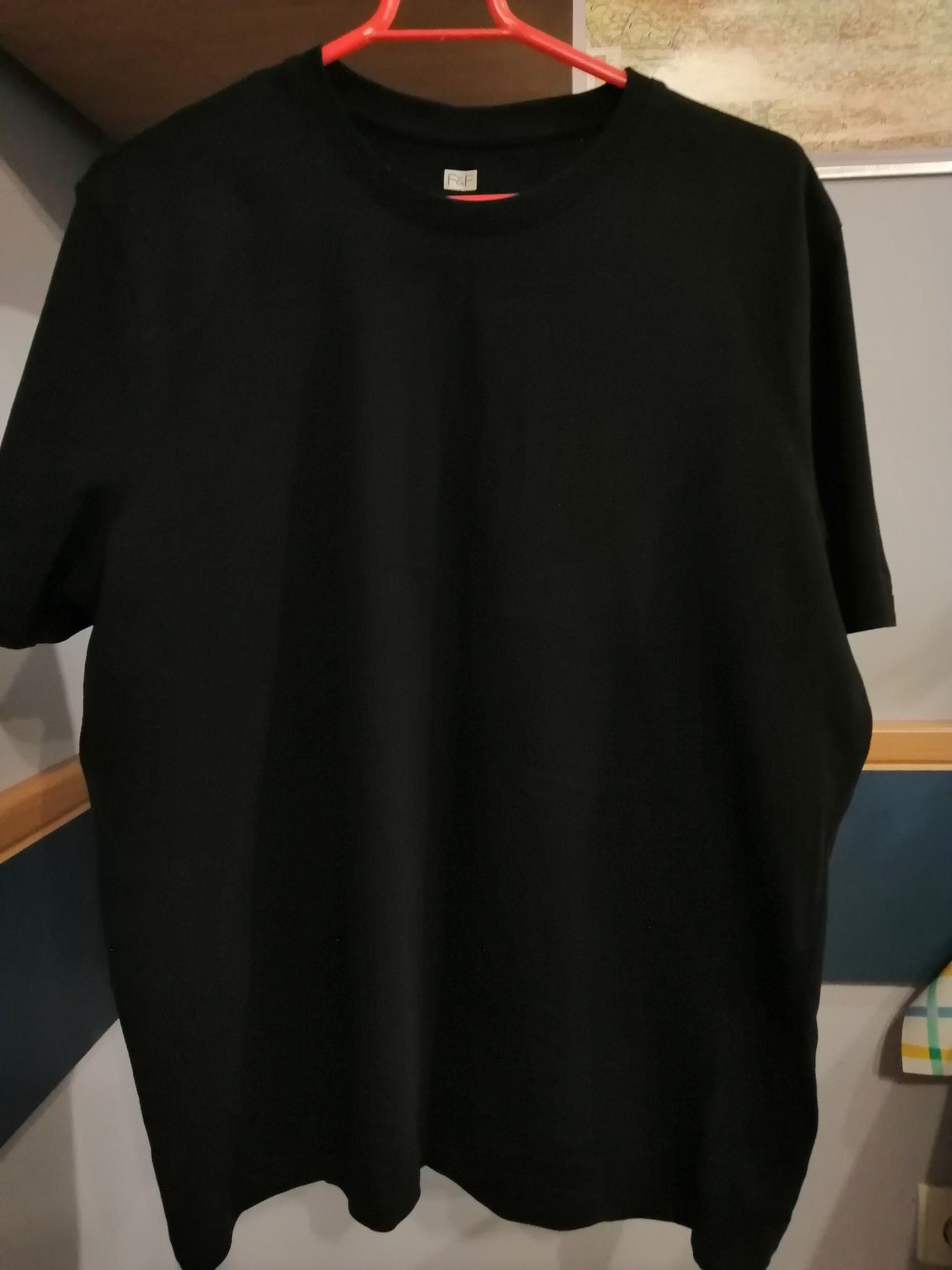 Koszulka męska, młodzieżowa, L, 100% bawełna, t-shirt, czarna