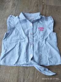 Koszula dziewczęca 104 110 bluzka dziewczęca w paski 104 110