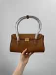 Torebka Miu Miu Leather Shoulder Bag Brown
