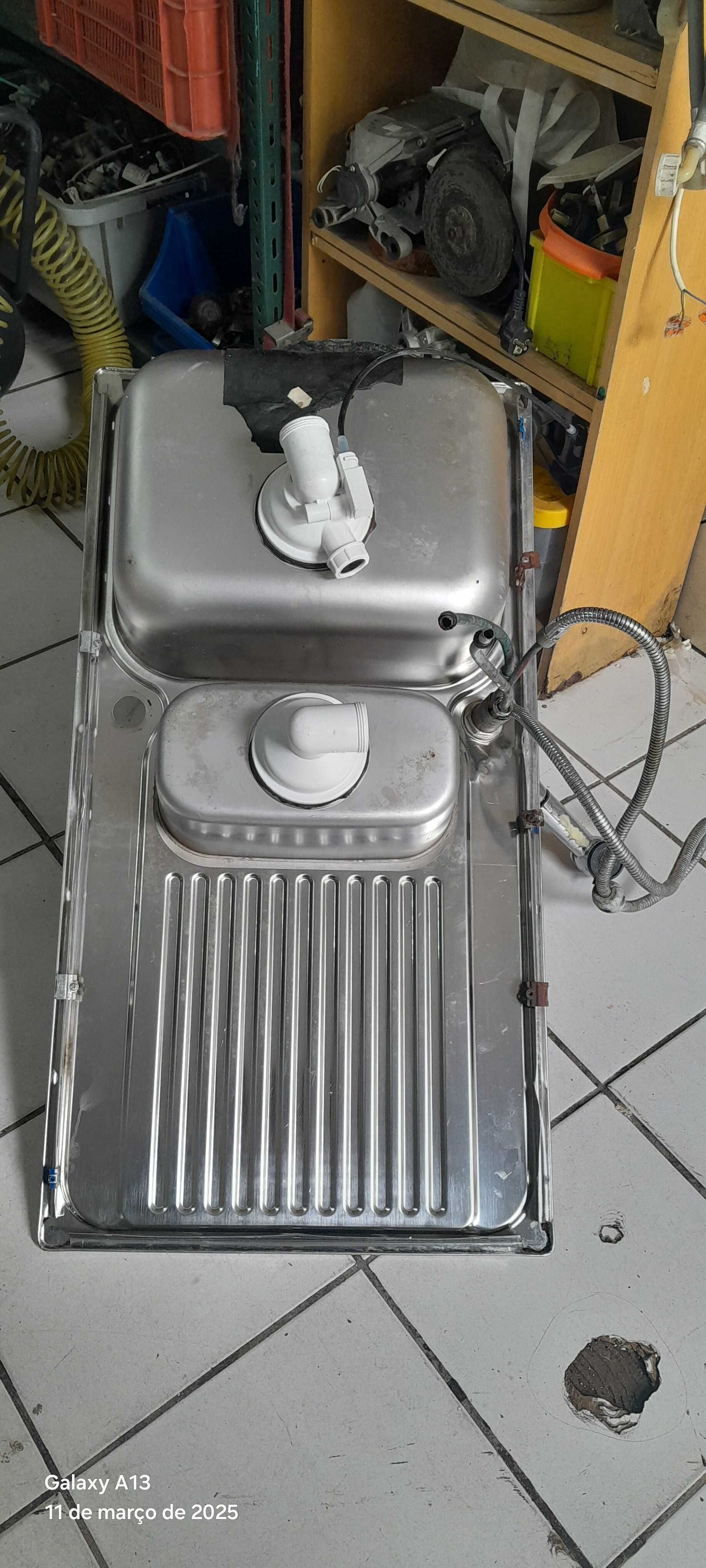 Banca inox lava-louças