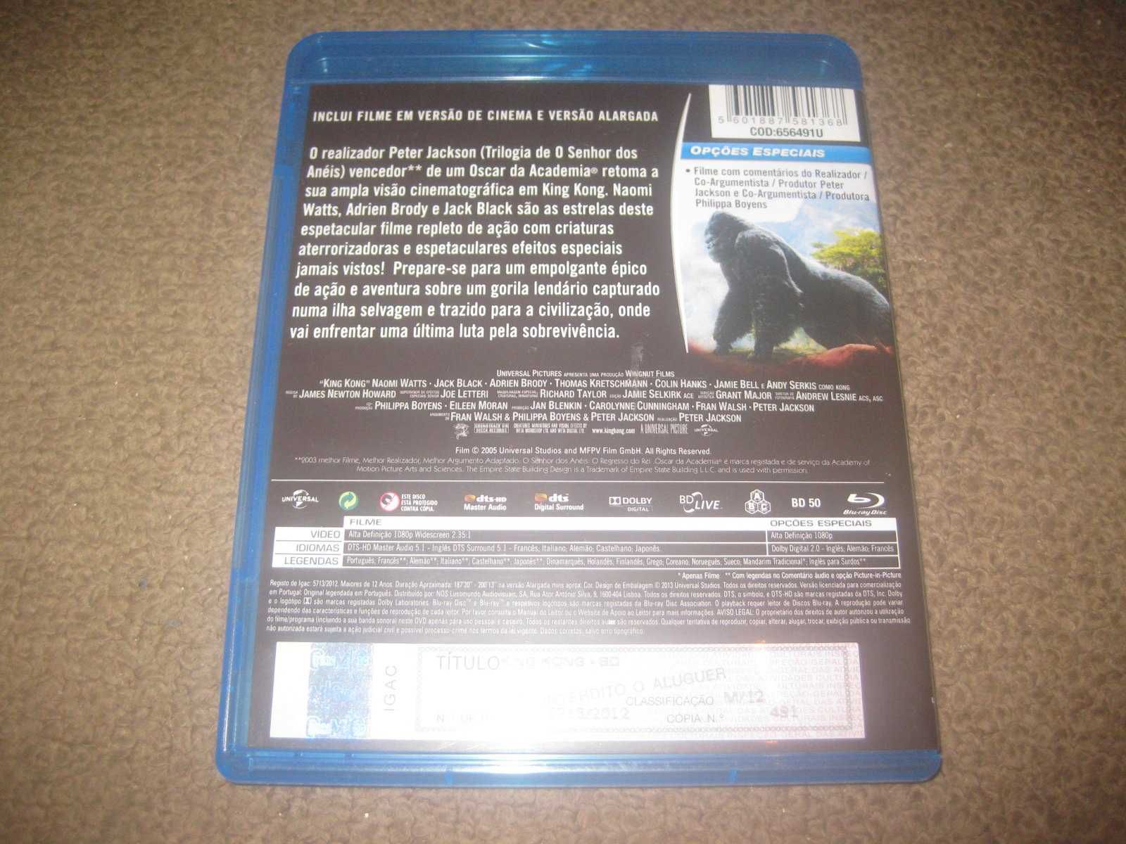 Blu-Ray "King Kong" de Peter Jackson