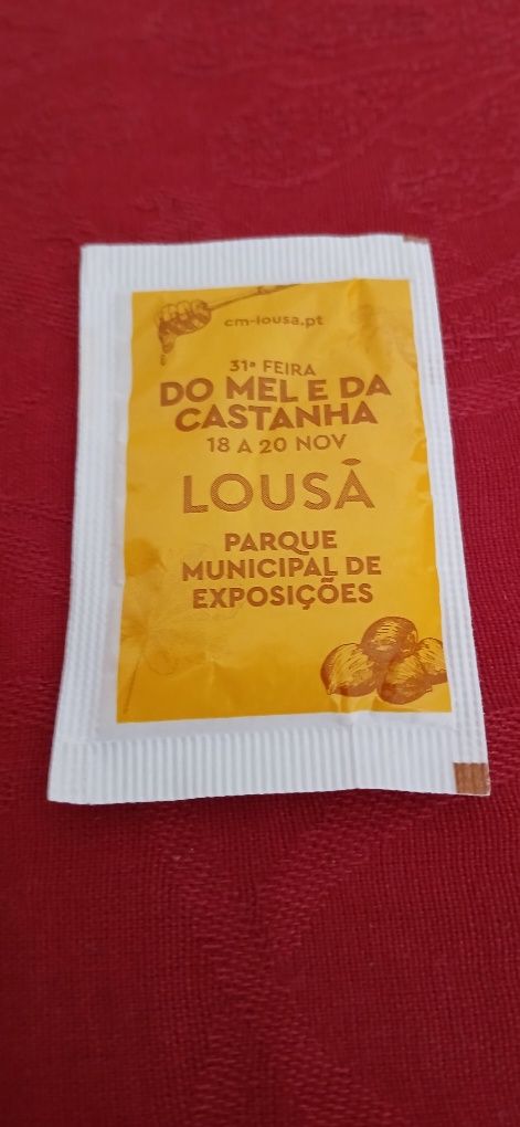 Pacote de açúcar Feira Mel e da Castanha