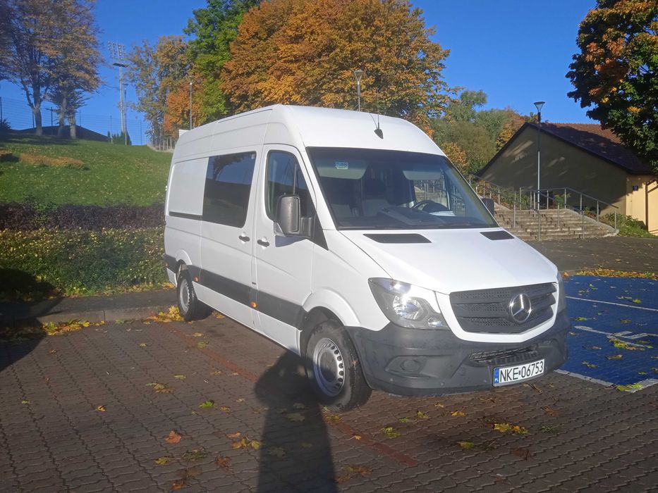 Mercedes Sprinter,2016 r., Brygadówka,6 osobowy,Wysoki,mały przebieg