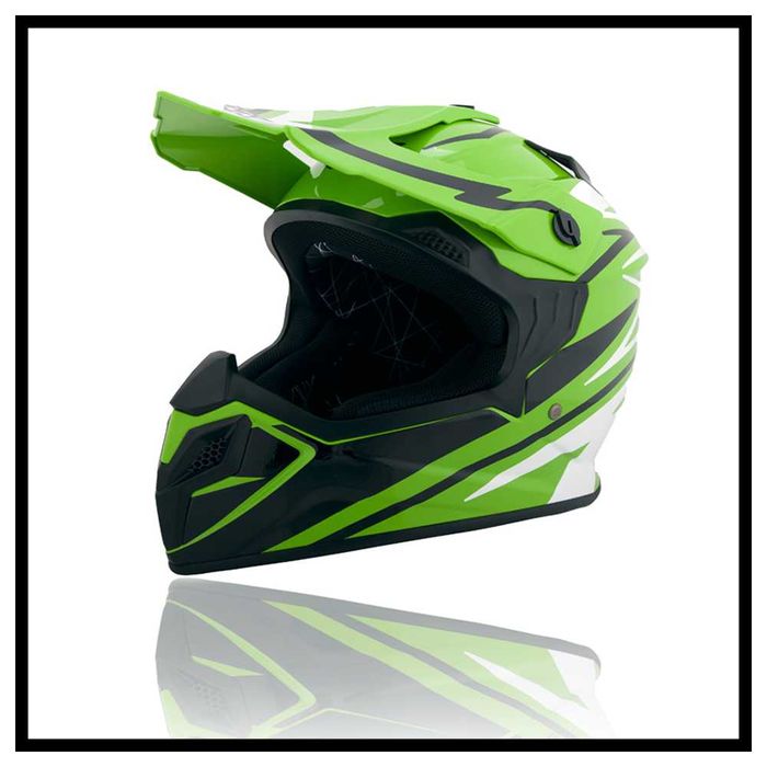 Kask dziecięcy crossowy z atestem firmy Blexx, rozmiar M, nowy