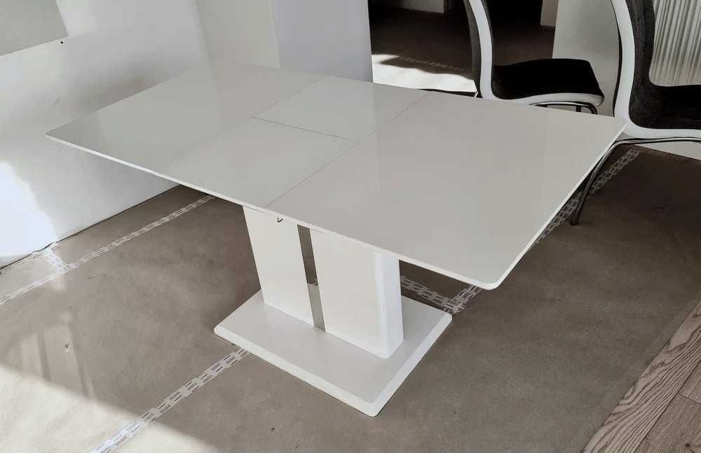 Stół rozkładany biały solidny