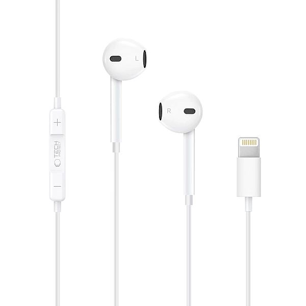 Tech-Protect Ultraboost Lightning Earphone Core White