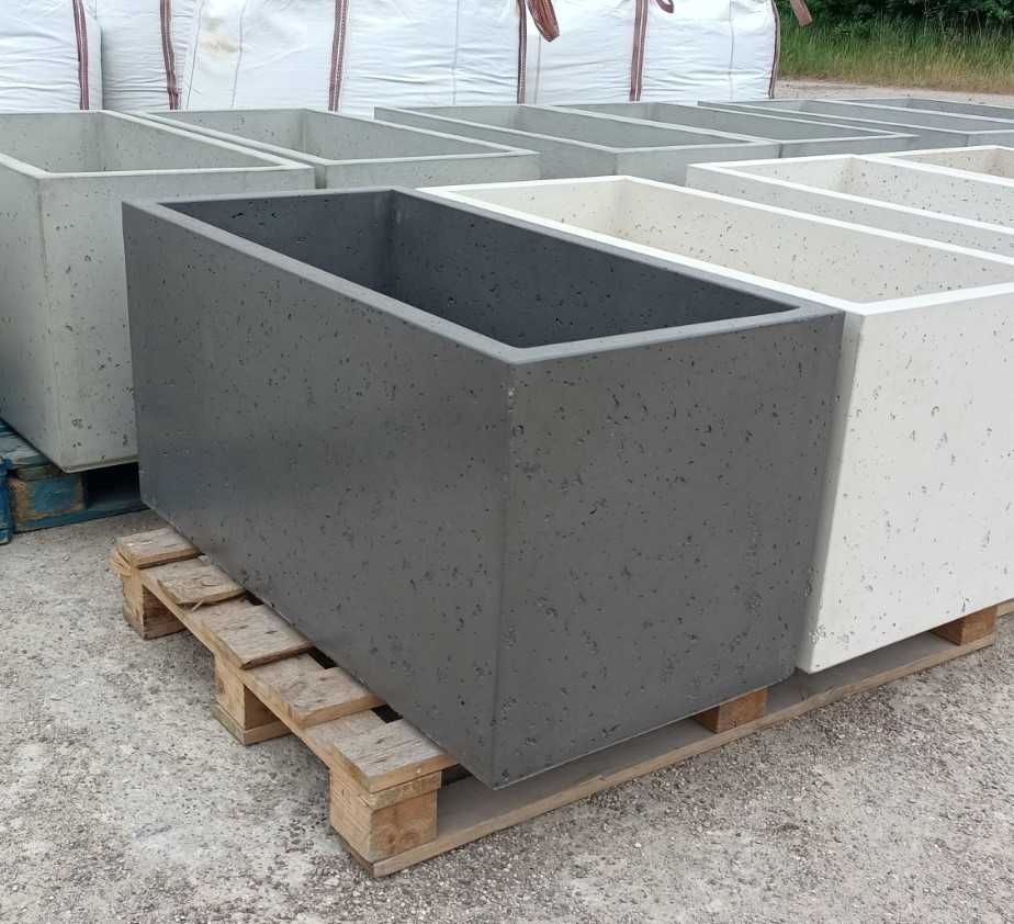 Donica betonowa 100x50x50 cm, kolor: BIAŁY  PRODUCENT!!!
