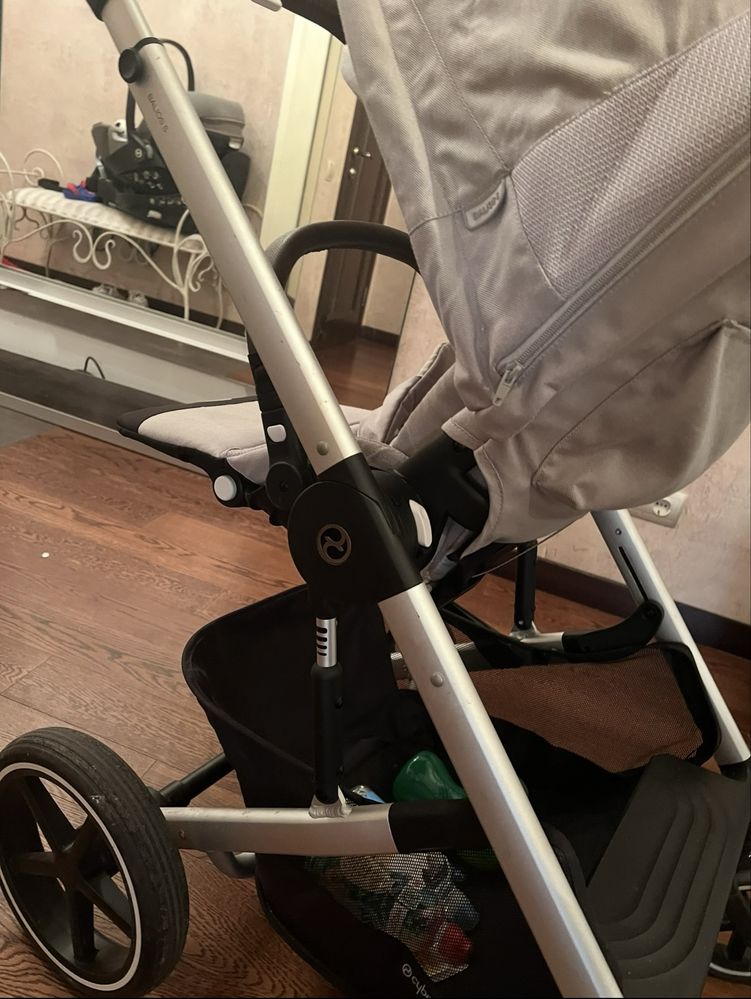 Коляска Cybex Balios S Lux Silver 2 в 1 Stone Grey.