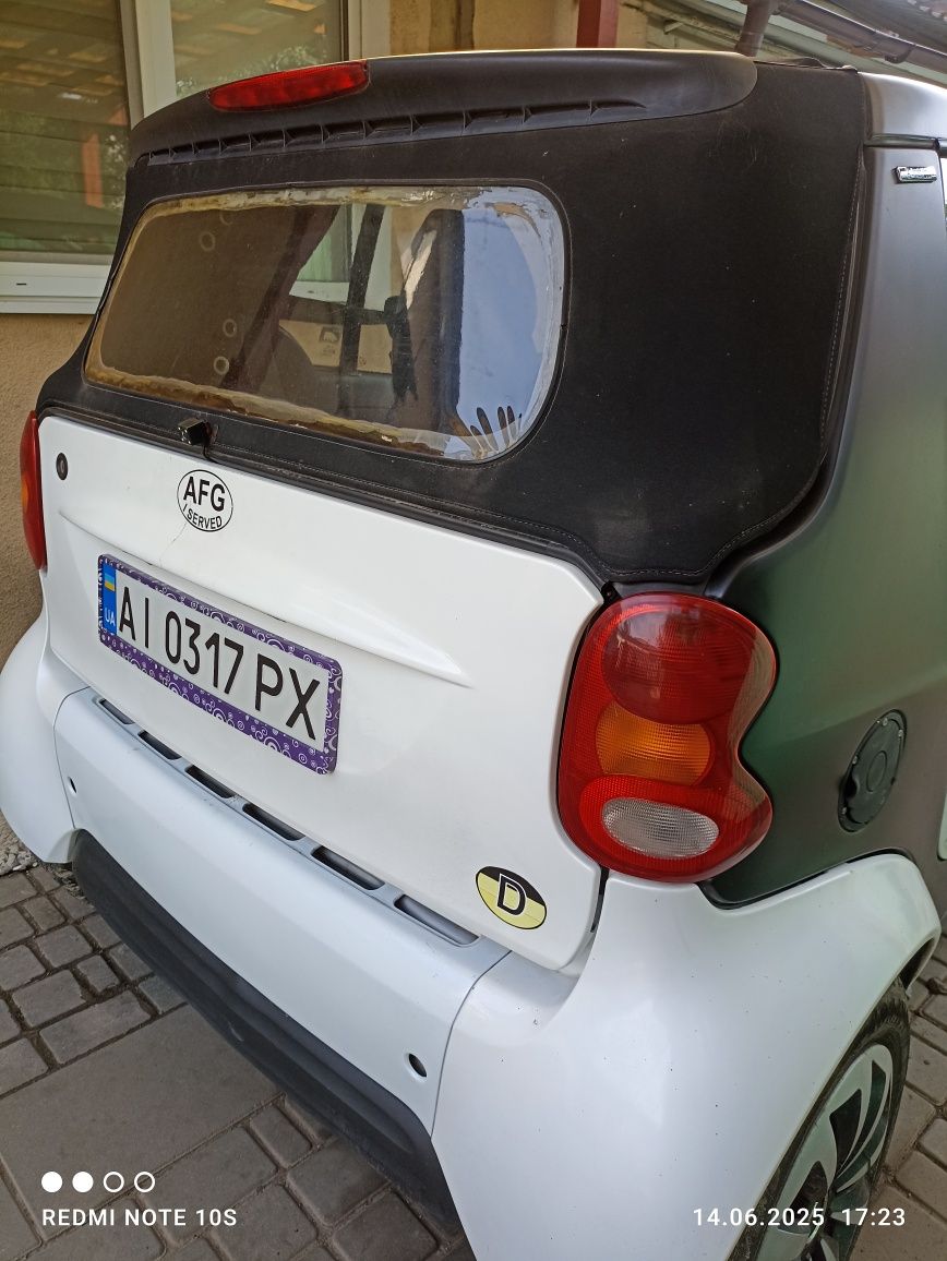 Продам Smart fortwo cabrio