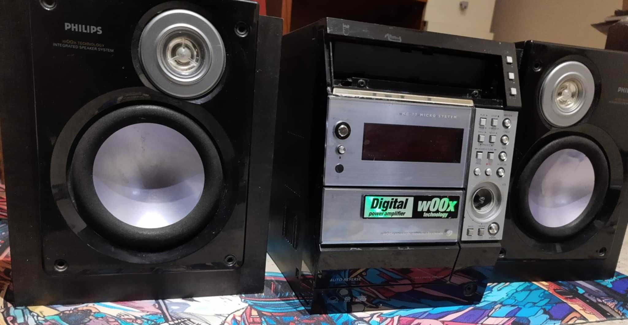 Philips MC-77/22 – wieża Hi-Fi z głośnikami, wOOx Technology