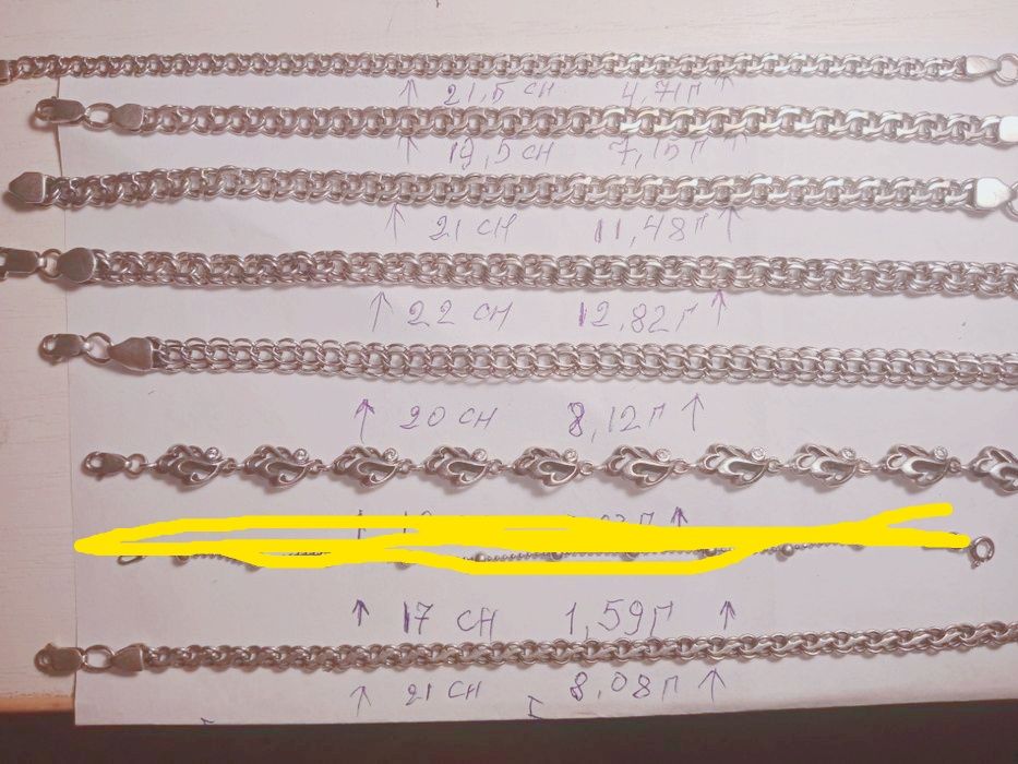Продам срібний ланцюжок