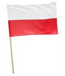 Flaga narodowa biało-czerwona 70x112 drzewiec