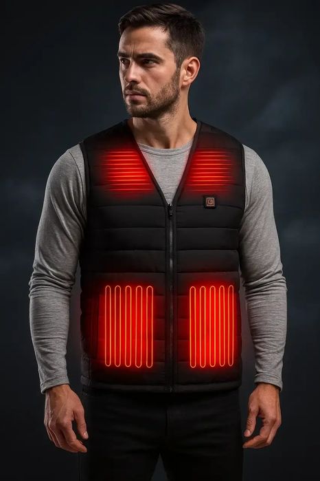Жилетка с подогревом USB порт жилет зігрівающий унисекс від PoverBank