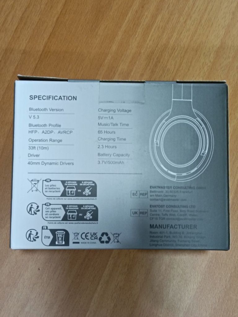 Headphones sem fio Uliptz WH202