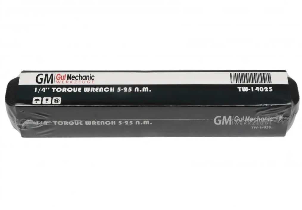 Ключ динамометричний 1/4" 5-25Нм кейс GUT MECHANIC TW-14025 Німеччина