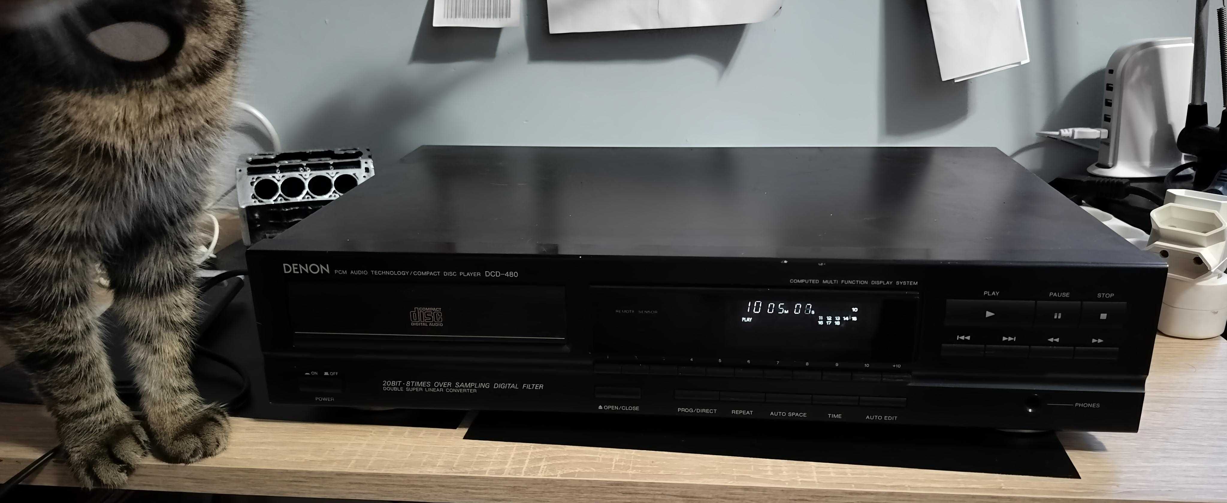 Denon DCD 480 odtwarzacz CD. Wysoki model. Czysty dźwięk.Sprawny 100%.