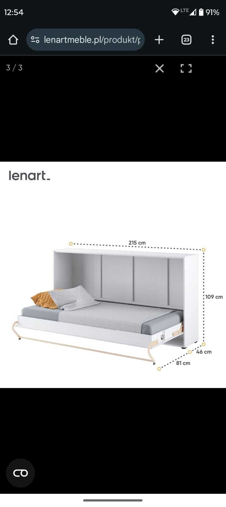 Półkotapczan Lenart materac 90x200