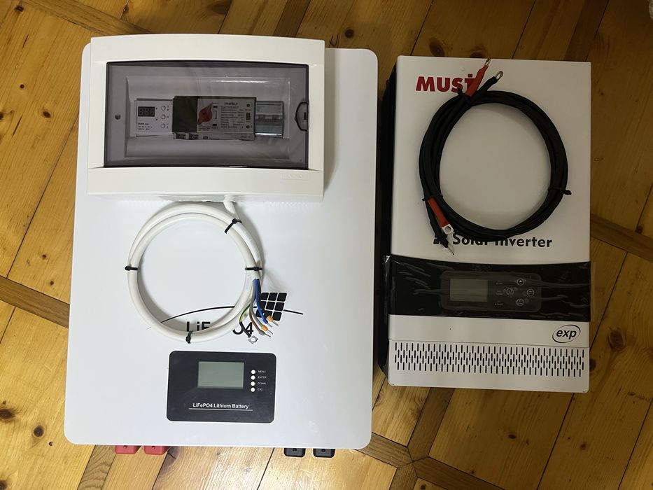 Щит автоматичного вводу резерву (АВР), інвертор, акумулятор, инвертор