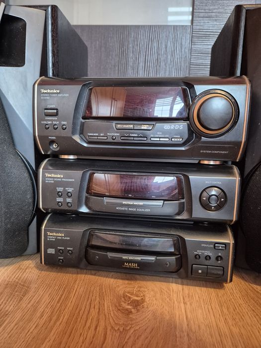 Wieża Technics SA-EH50 + dwa głośniki
