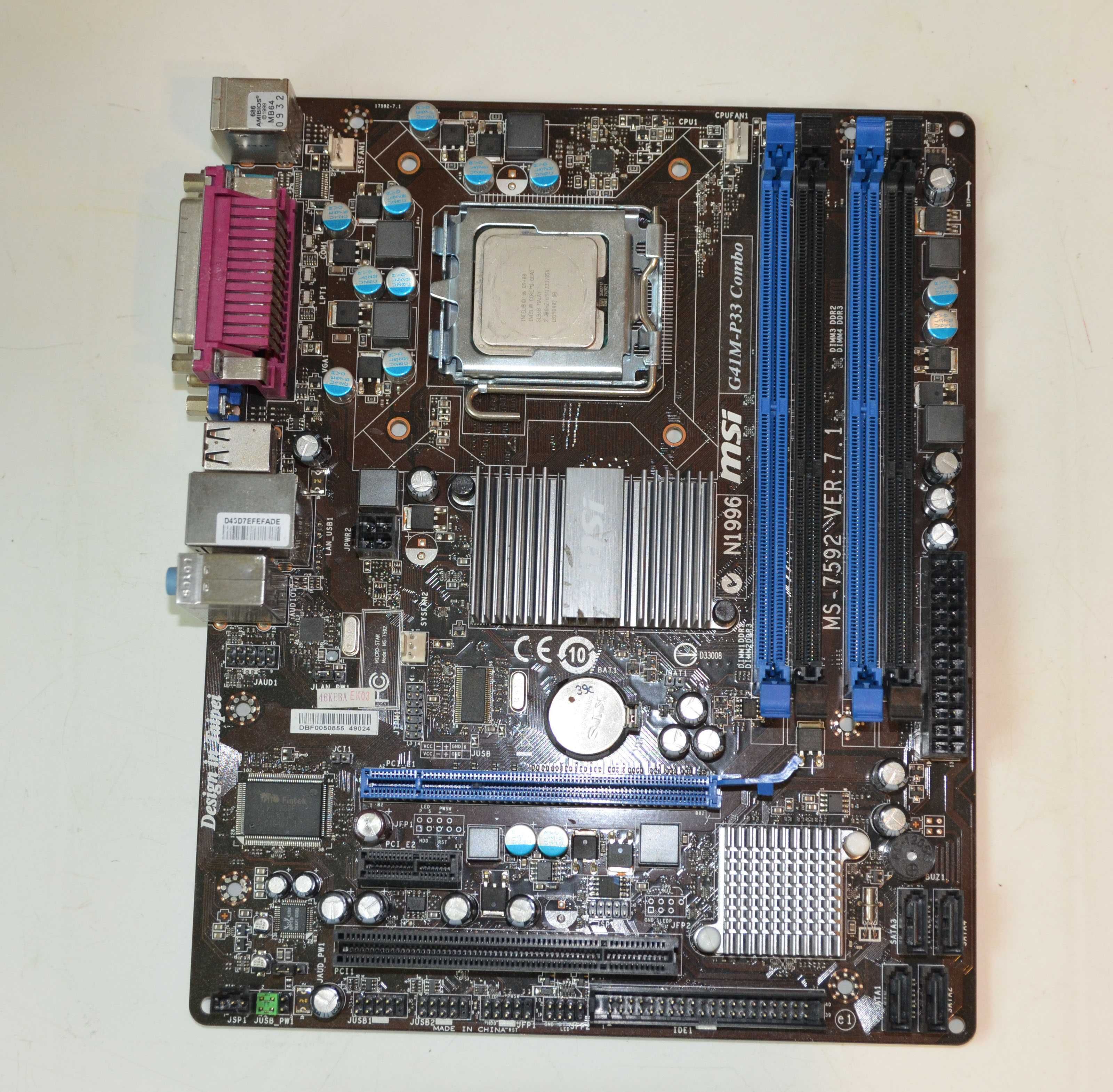 Zestaw komputerowy płyta główna procesor ram intel AMD PCIex AGP