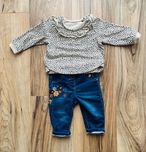 Roz. 62/68, Komplet jeansy i bluza