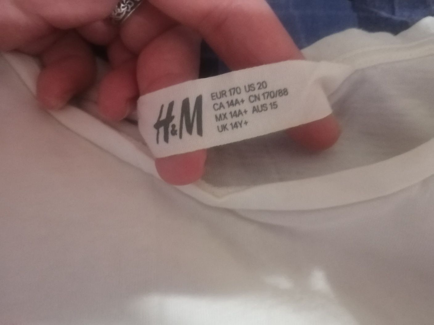 Летняя футболка H&M на девочку 11-12 лет, р. 158-164.