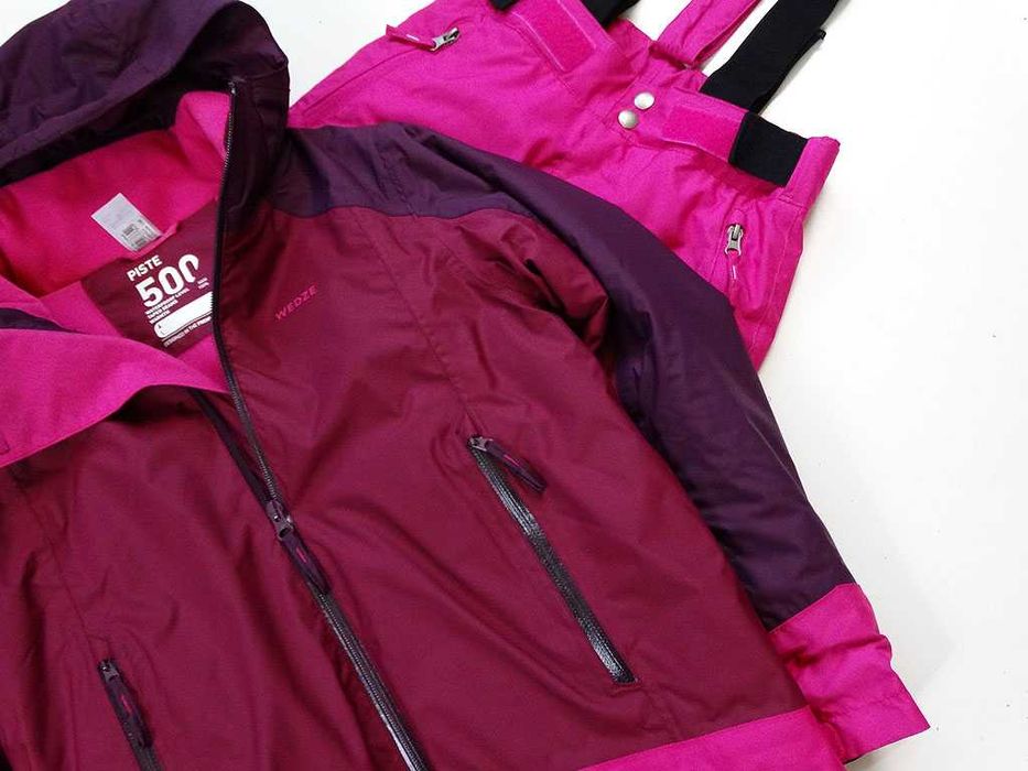 Kurtka Narciarska + Spodnie Narciarskie Wedze 12 Lat Dziewczynka