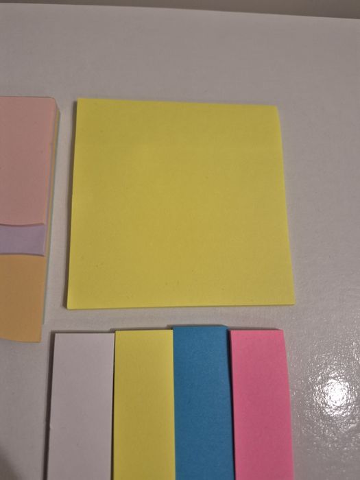 Zestaw karteczek samoprzylepnych, różne kolory i rozmiary, Kayet