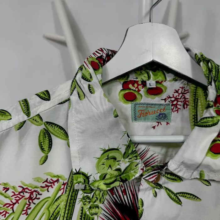 Koszula z krótkim rękawem t-shirt hawajka lata 80 vintage