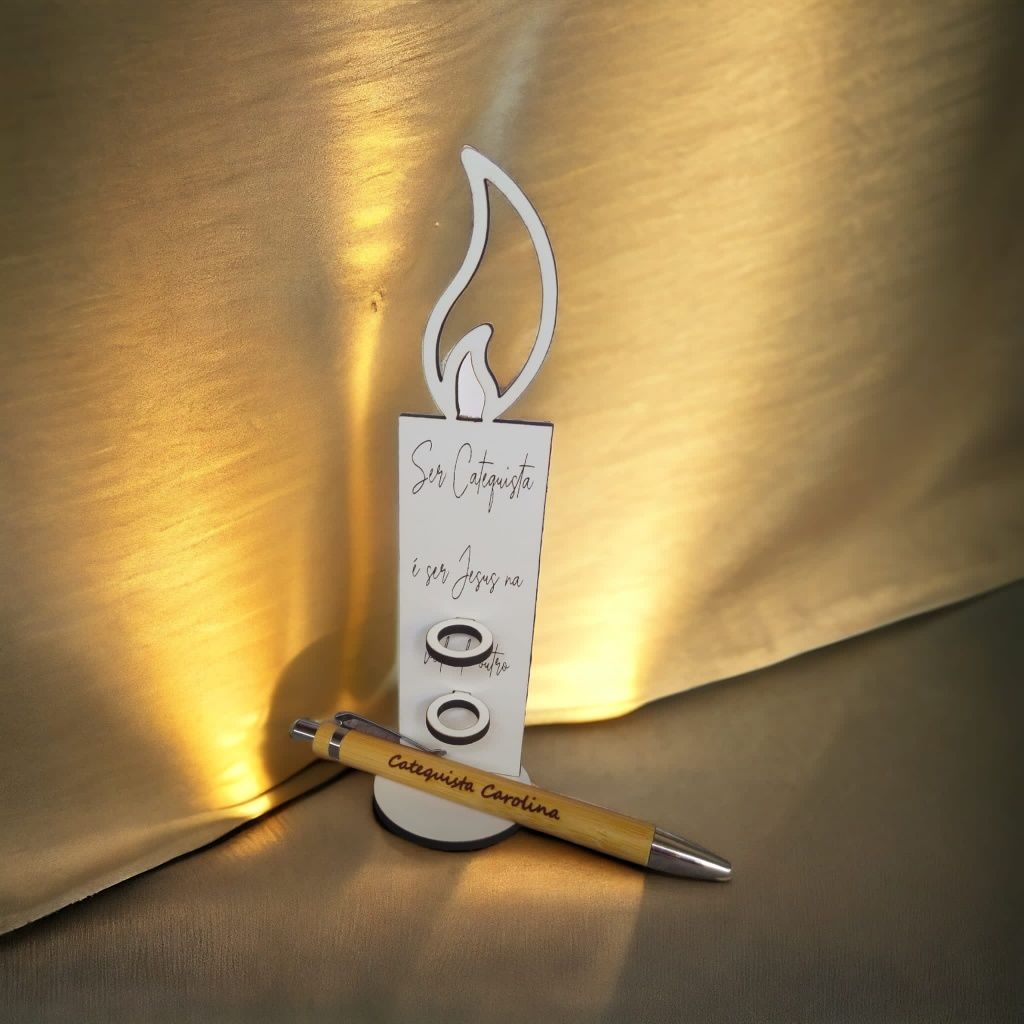 Caneta personalizada com suporte