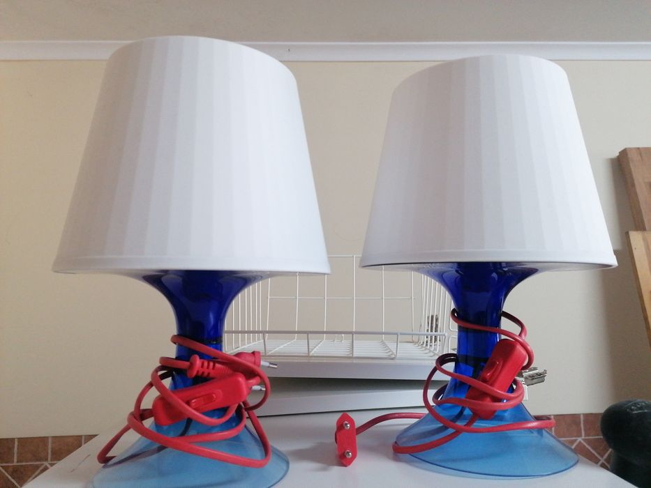 Candeeiros de mesa de cabeceira e 1 de tecto