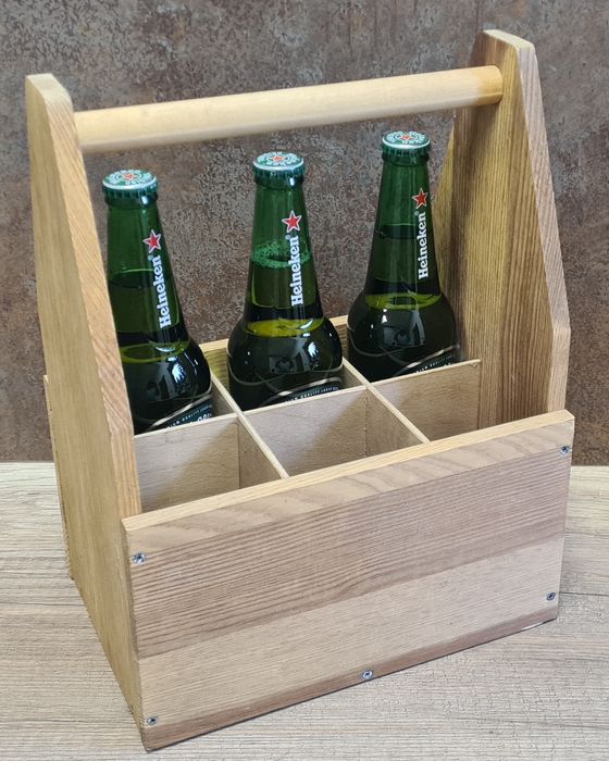 Skrzynka na piwo 6szt lite drewno, Łódź