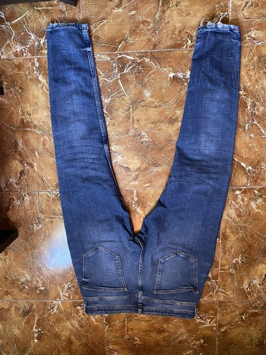 Calça Ganga Rasgada Azul Zara