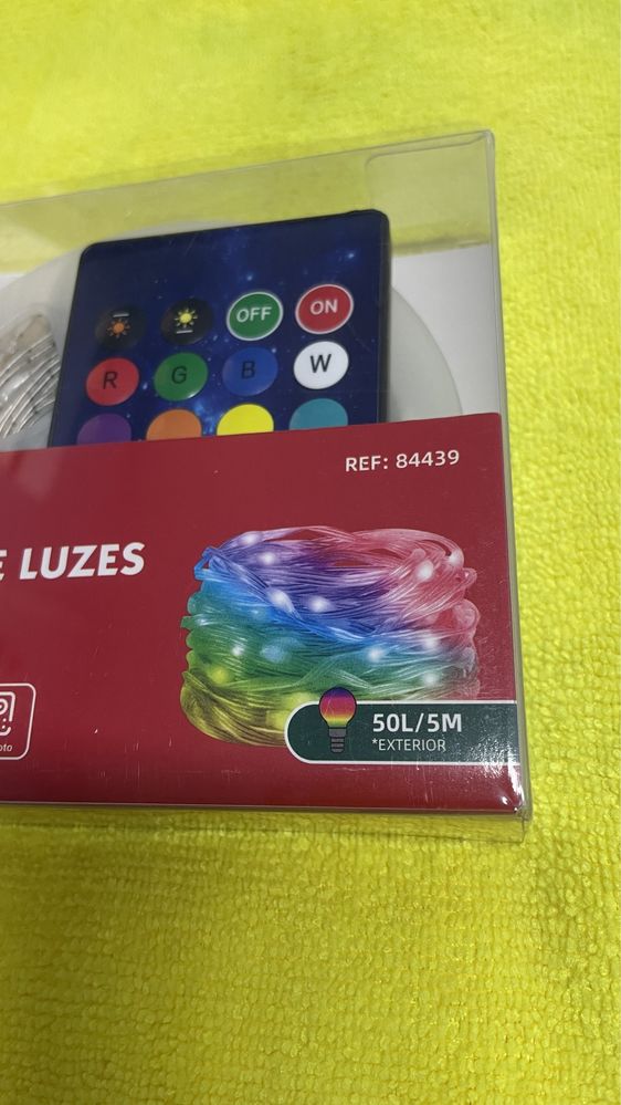 Luz Natal led RGB 5 metros com App e Comando