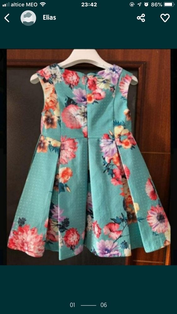 Vestido cerimonia,  roupas marcas espanholas,dolce petit ,entre outras