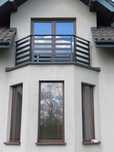 Balustrada balkonowa balustrady aluminiowe Barierki stali nierdzewnej