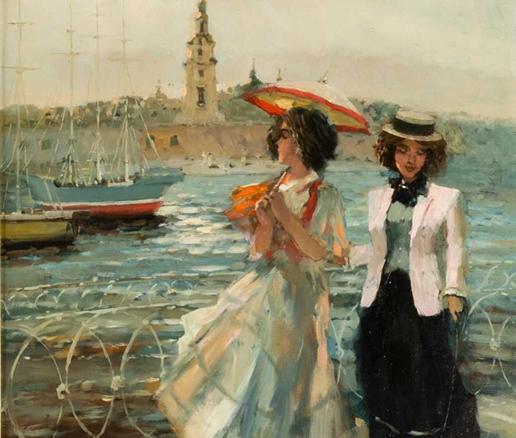 Pintura farol S Petersburgo Impressionismo | século XX