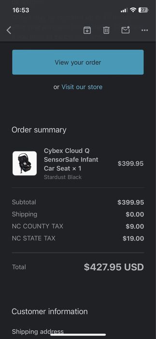 Автокрісло Cybex Cloud Q SensorSafe Infant Car Seat