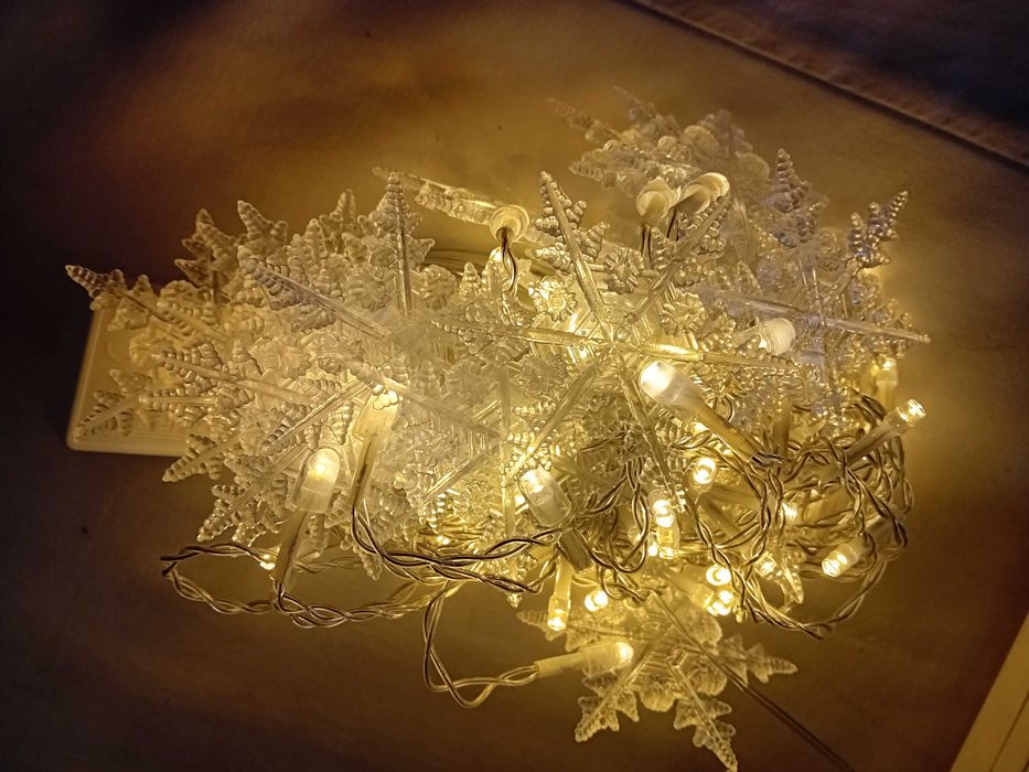 Lamki Led kurtyna świetlna - białe