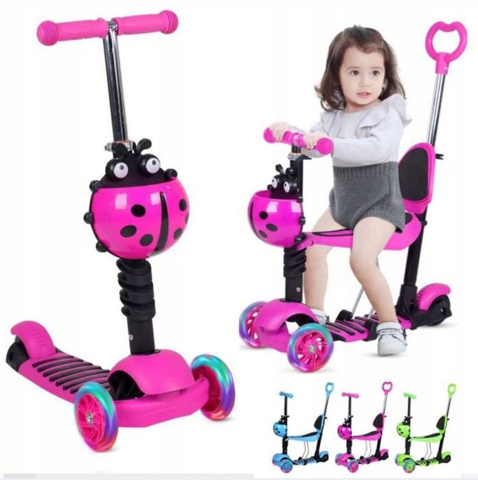 Hulajnoga dla dzieci 5w1 koła LED