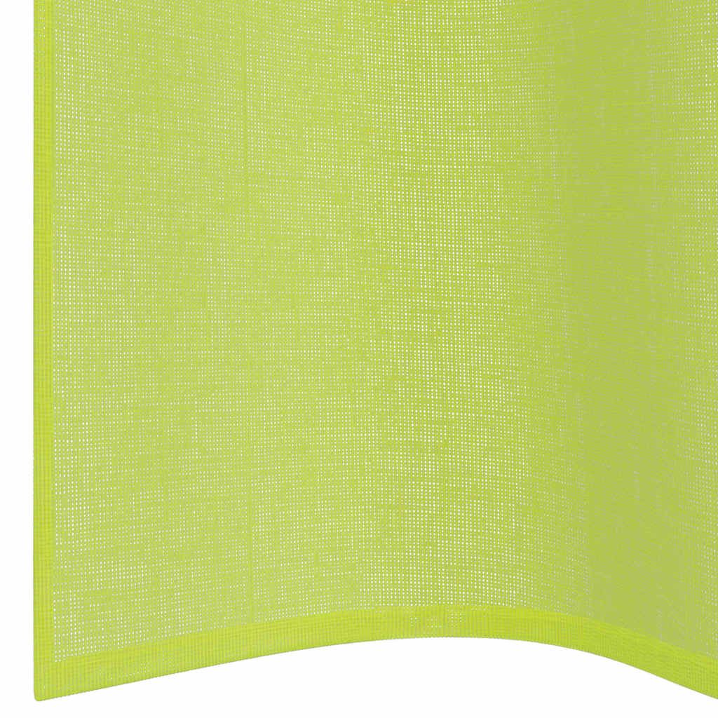 Vidaxl Zasłony Woalowe Z Przelotkami 2 Szt. Jabłko Zielone 140X260 Cm