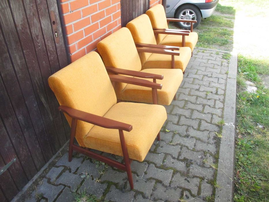 fotele FOX , lisek lata 60-70 , 4 szt