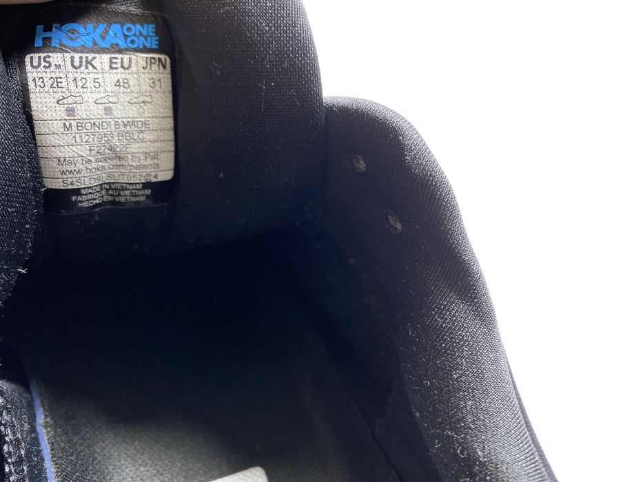 48-31см ОРИГІНАЛ 100% Кросівки HOKA BONDI 8 WIDE 1127953 BBLC