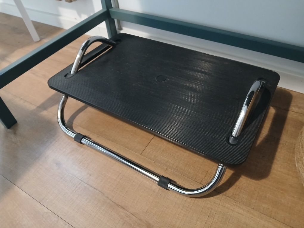IKEA DAGOTTO czarny podnóżek biurowy pod biurko domowe biuro
