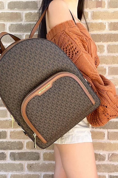 Nowy plecak Jaycee Large Michael Kors brown monogram