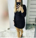 Sukienka cekinowa s m