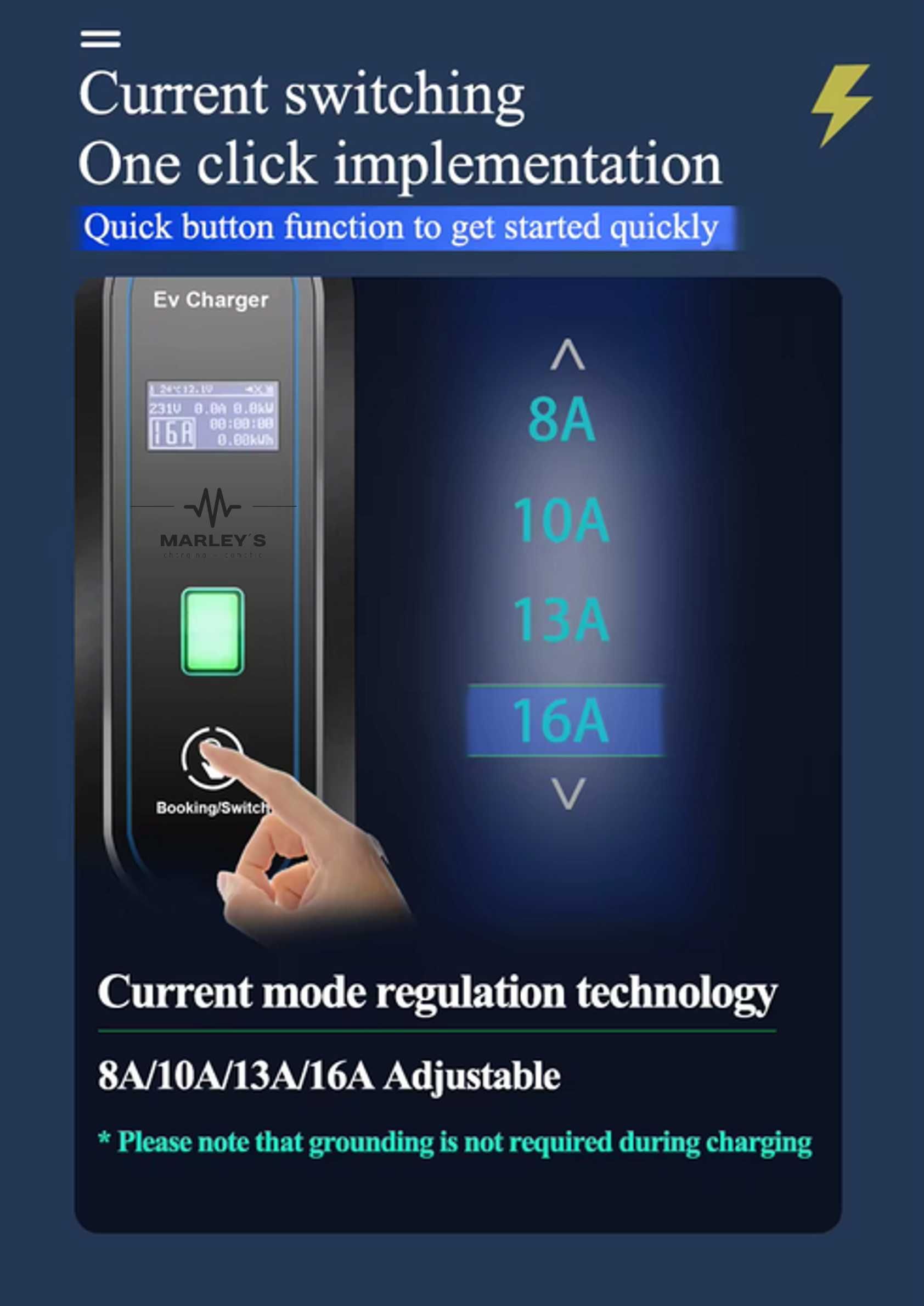 Carregador Portátil 3.5 kw - 16A - Carros Eletricos/ Hibridos