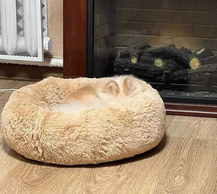 Лежанка для животных,Плюшевый лежак для котов,Спальное место для собак