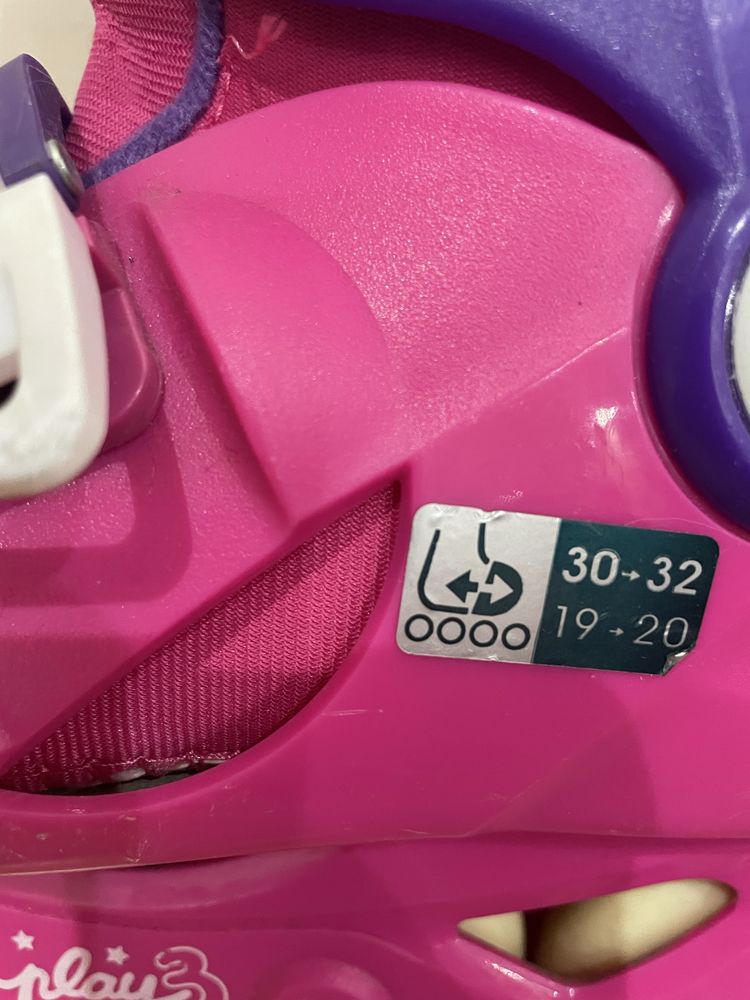 Patins de Criança Rosa Violeta Decathlon.